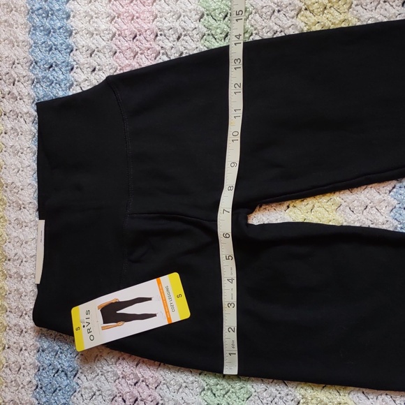 NWT Orvis Small Black High Rise Soft Fleece Wide Waistband Cozy Legging - Picture 10 of 16